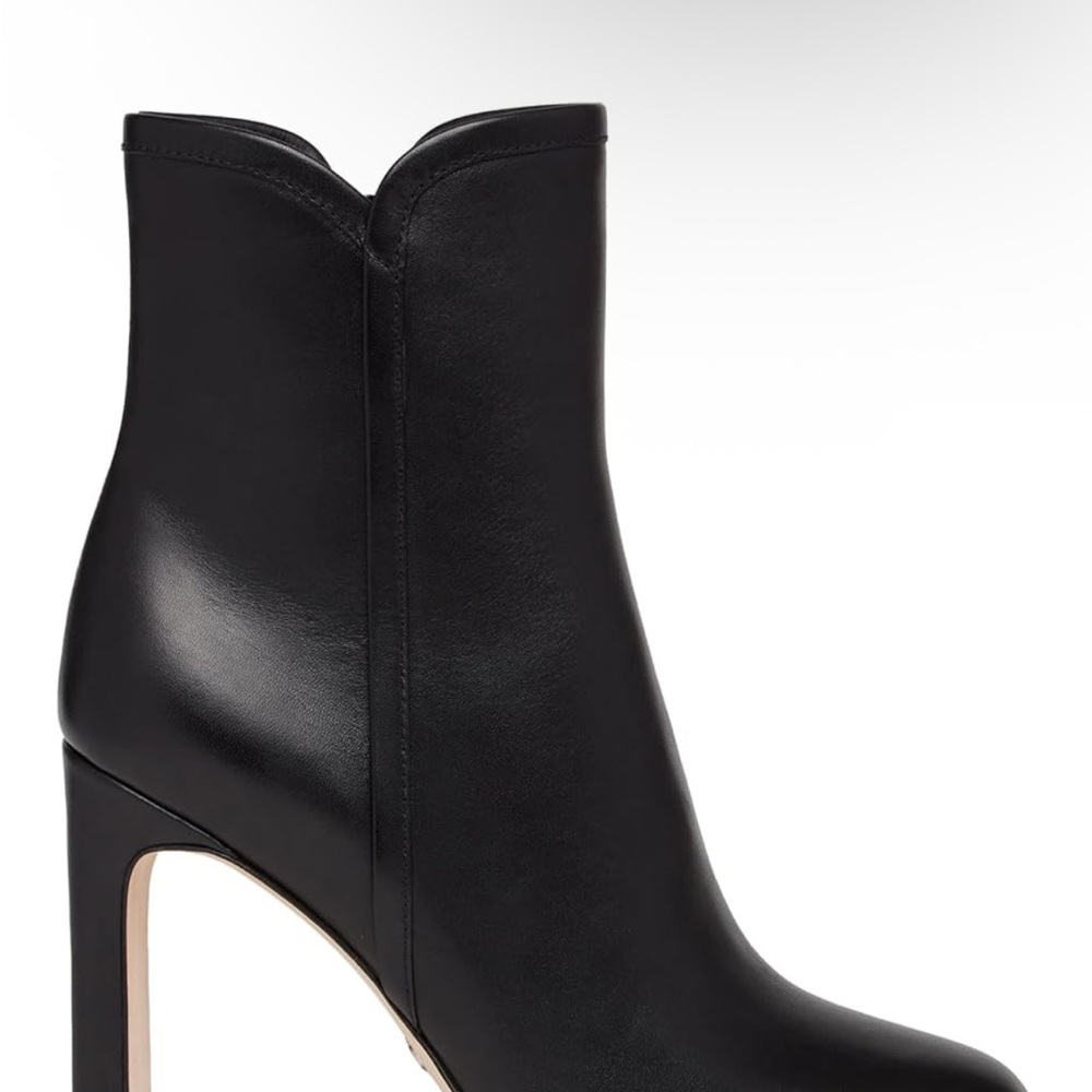 PAIGE Black Ankle Booties with Stiletto Heel